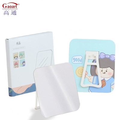 Alledaagse ontwerp Pocket verstelbare mini cosmetische tafel met aangepaste ronde make-up spiegel