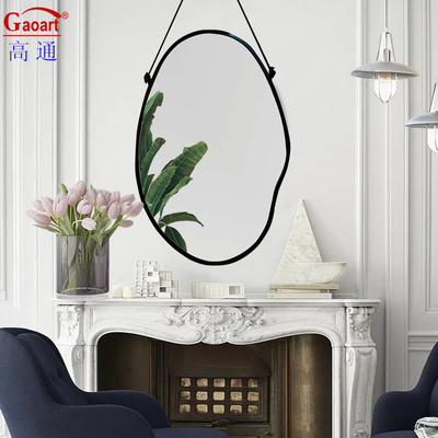Elke dag badkamer decor met antieke glazen spiegel en plastic frame in Lanyard stijl