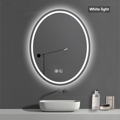 Moderne design Vanity Oval Grote Ronde Badkamer Achtergrondverlichting Smart Led Light Up Bad Mirror Voor Badkamer