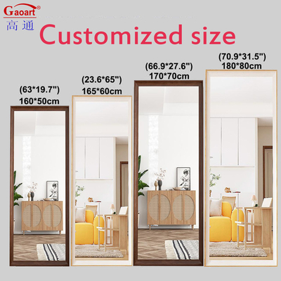 Woonkamer Plastic Frame Floor Mirror Populair Design Vintage Antiek Badkamer Decor