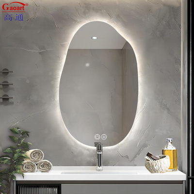 Smart Led Touch Switch Badkamerspiegel met antifoogfunctie en moderne glazen spiegel