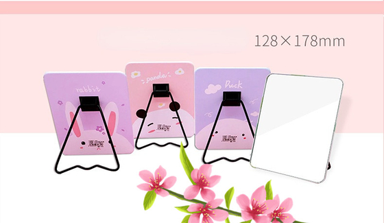 Reizen Staande schattig Stand Top Make-up Cosmetische tafel met metaal en glas spiegel