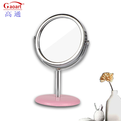 Kleine reis cosmetische bureau tafel make-up top staande spiegel met aangepaste verpakking