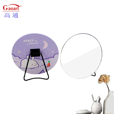 Draagbare Morden Stijl Cosmetische Tafel Desktop Make-up Top Standing Travel schattig Make-up Kleine Make-up Desk Mirror