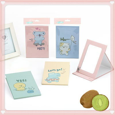 Extra logo Vanity Travel Cosmetische hartvormige make-up spiegel met gecoate papier