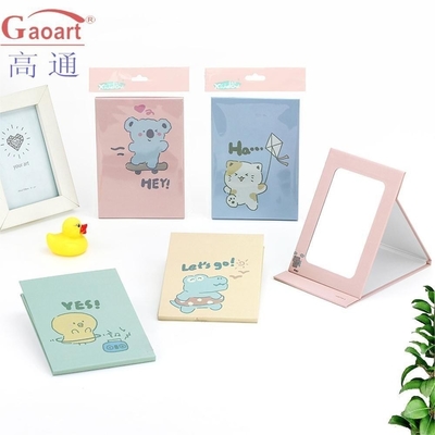 Extra logo Vanity Travel Cosmetische hartvormige make-up spiegel met gecoate papier