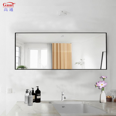 Zwarte ijzeren glas goud badkamer muur kunst sticker raam spiegel voor thuis wijnwinkel