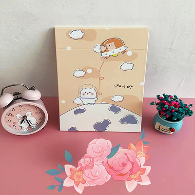 Gecoat papier en glazen spiegel De ideale combinatie voor een schattige opvouwbare make-up spiegel