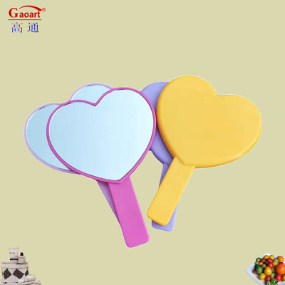 Elke dag Kosmetische reizen schattig make-up ijdelheid zak groot klein handheld make-up custom mini handheld spiegel met handvat