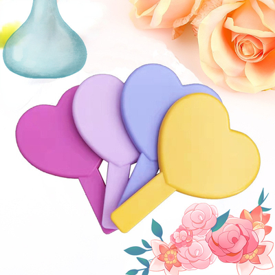 Elke dag Kosmetische reizen schattig make-up ijdelheid zak groot klein handheld make-up custom mini handheld spiegel met handvat