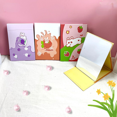 Draagbare Vanity Travel Small Fold Hotel Make-up Folding Girl Stand Mirror voor cosmetica