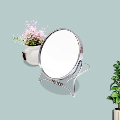Schattige Reizing Vanity Cosmetic Vierkante Pocket Table Desktop Make-up Top Mirror Customized Packaging