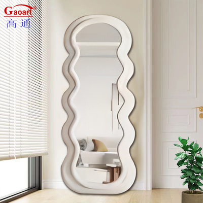 MDF-glasspiegel op maat Frame Breed Dressing Room Hotel Art Deco Muurmontage Gepersonaliseerde lange spiegel