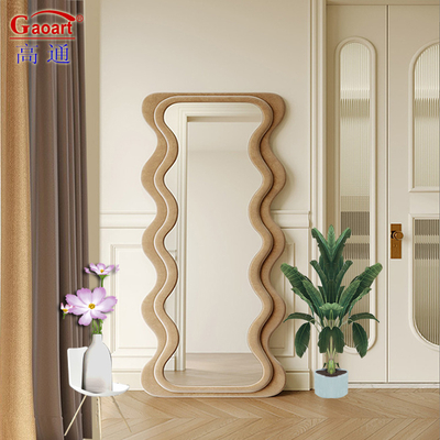 Op maat gemaakte hoge kwaliteit grote glazen spiegels voor gym en salon Decoratieve wandversiering