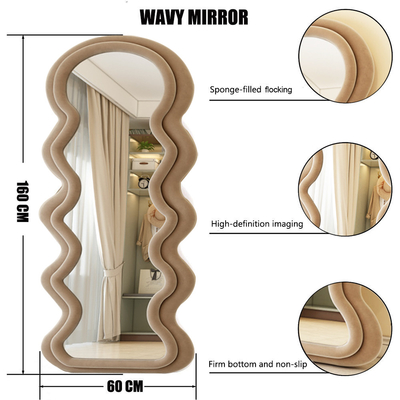 Op maat gemaakte hoge kwaliteit grote glazen spiegels voor gym en salon Decoratieve wandversiering