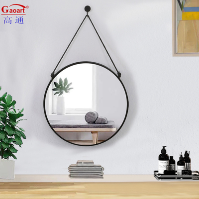 Ronde huis decoratie Plastic frame spiegel voor badkamer Decoratieve Vintage antieke stijl