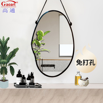 Wandspiegel Antiek Lanyard Stijl Vintage Plastic Frame voor Badkamer Toilet Decoratie