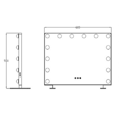 Starlight Lichtgevende Bluetooth-luidspreker Dressing Mirror met zacht licht