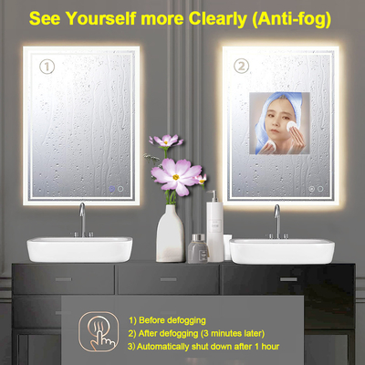 Eco Friendly Dimmable Led Make-up Mirror / Backlit Badkamer Mirror met Bluetooth en Anti Fogging
