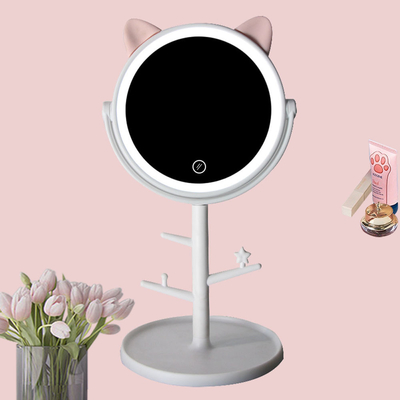 6 inch eenvoudige make-up spiegel met verstelbare hoek en handig ingebouwd in de lade