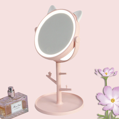 6 inch eenvoudige make-up spiegel met verstelbare hoek en handig ingebouwd in de lade