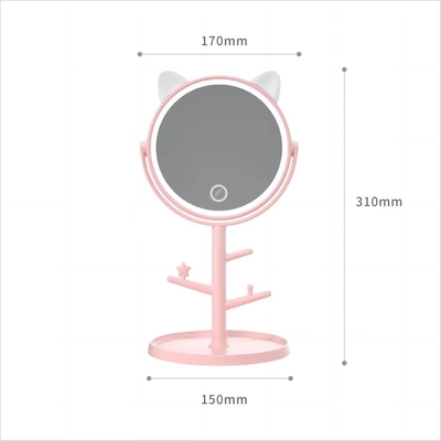 6 inch eenvoudige make-up spiegel met verstelbare hoek en handig ingebouwd in de lade