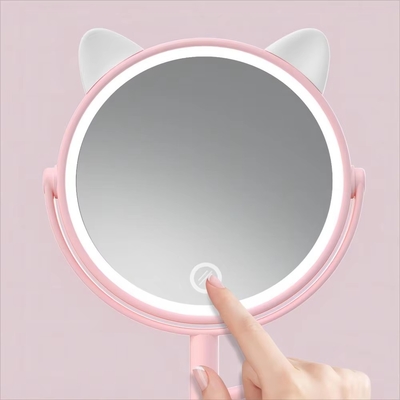 6 inch eenvoudige make-up spiegel met verstelbare hoek en handig ingebouwd in de lade