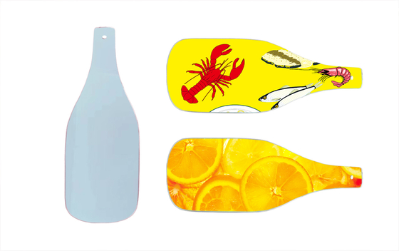 Verscheiden gehard glas snijplank voor het snijden, serveren en tonen van voedsel