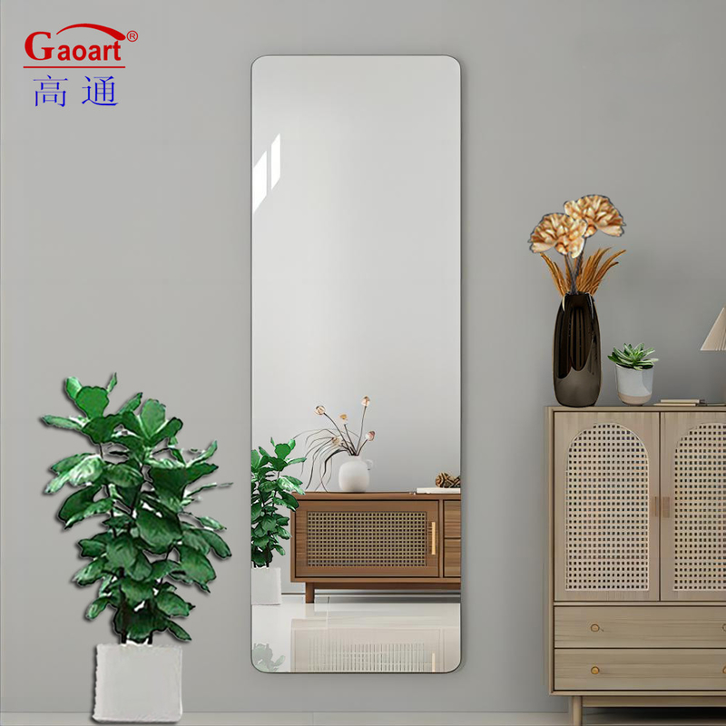 Home Decor Nordic House Staande zilveren spiegel glas Volle lengte maat voor moderne badkamer