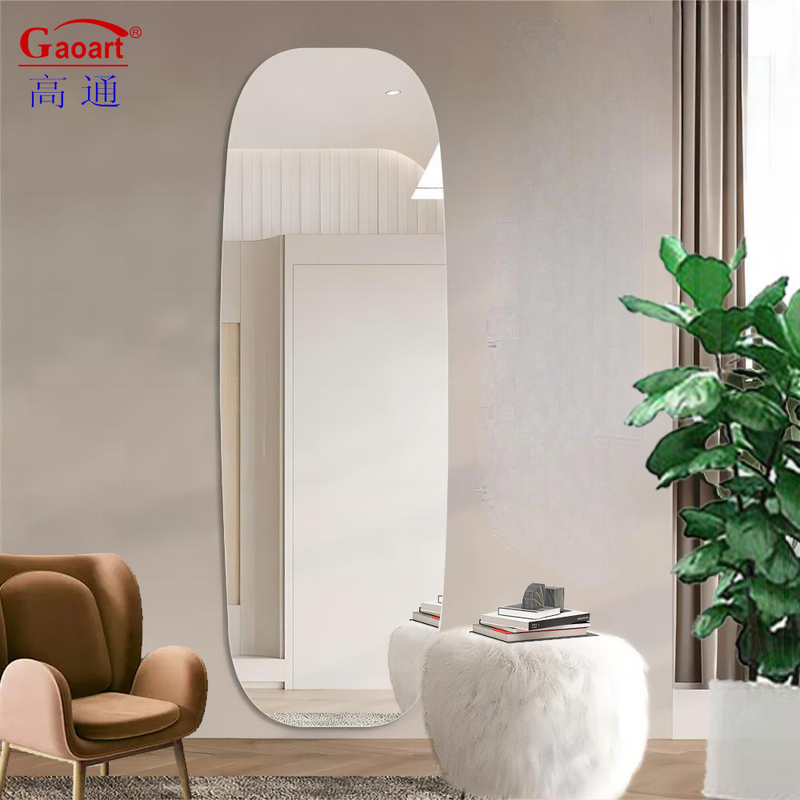 Goud Decoratief Glas Moderne Magie Make-up Schoonheid Bad Onbreekbaar Home Decor Muurspiegel