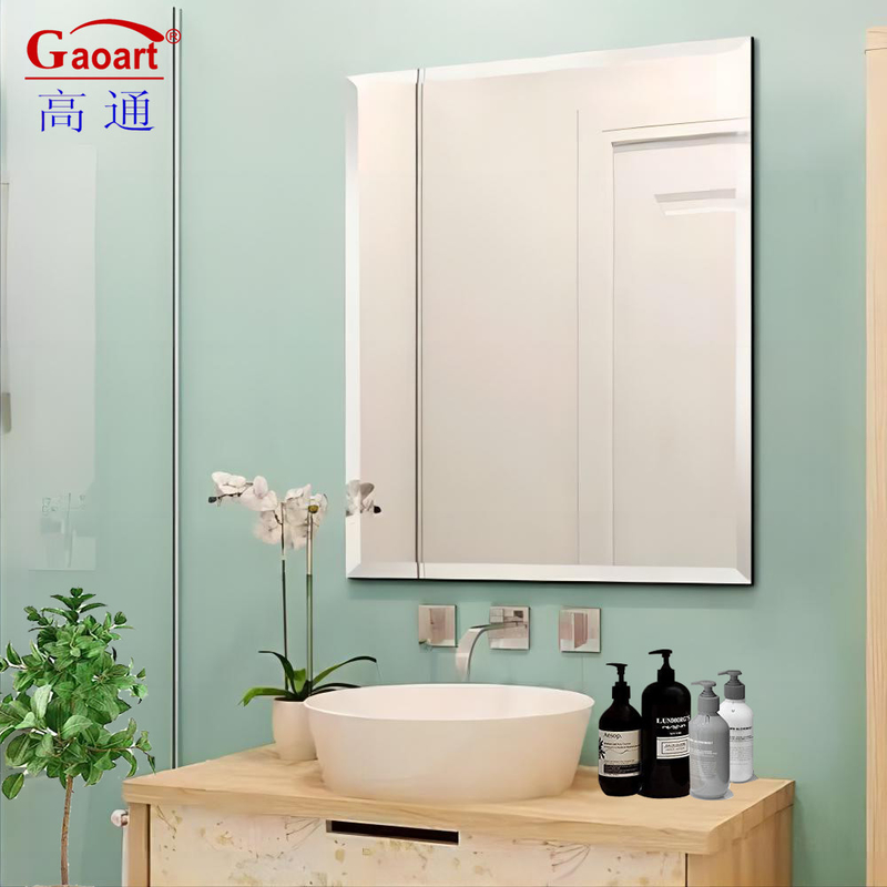 Gepersonaliseerd Grootte Glas Spiegel Wand Kleefmiddel Magic Frameless Salon Badkamer golfspiegel
