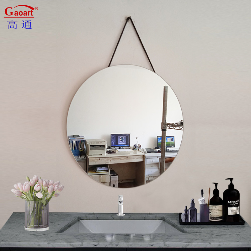 Onbreekbare Grote Muurspiegel Ronde Glas Make-up Spiegel voor Home Salon Hotel Decoratie