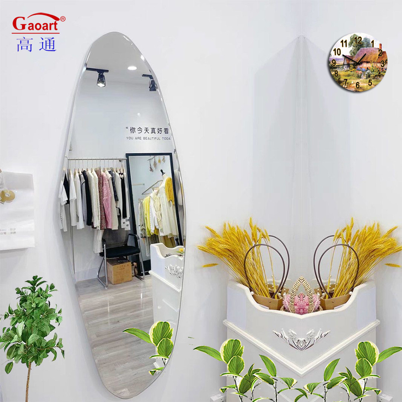 Volledig onbreekbare glazen spiegel Moderne design stijl voor wand gemonteerd huis badkamer decor