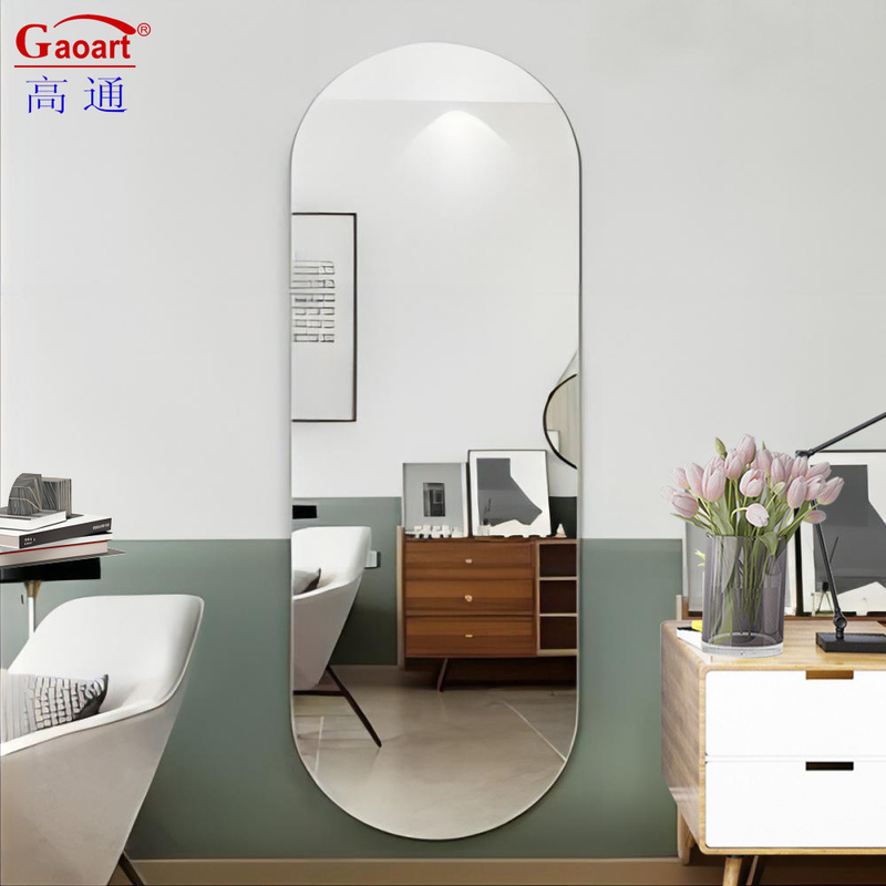 Moderne design stijl badkamer decoratie Magic Make Up Glas Decoratieve Gold Beauty Mirror