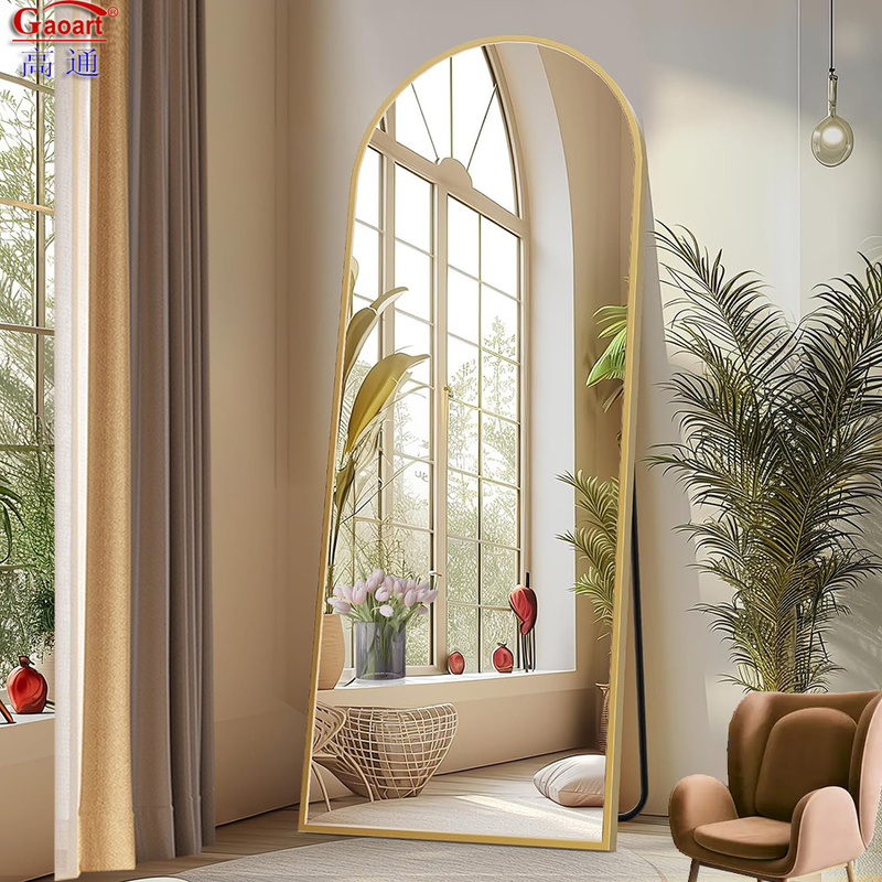 Nordic Floor Groot Lang Volle lengte Toilet Staande Wand Led Haarsysteem Huis Decoratie Salon Spiegel 50 Huiswoning CN SHN