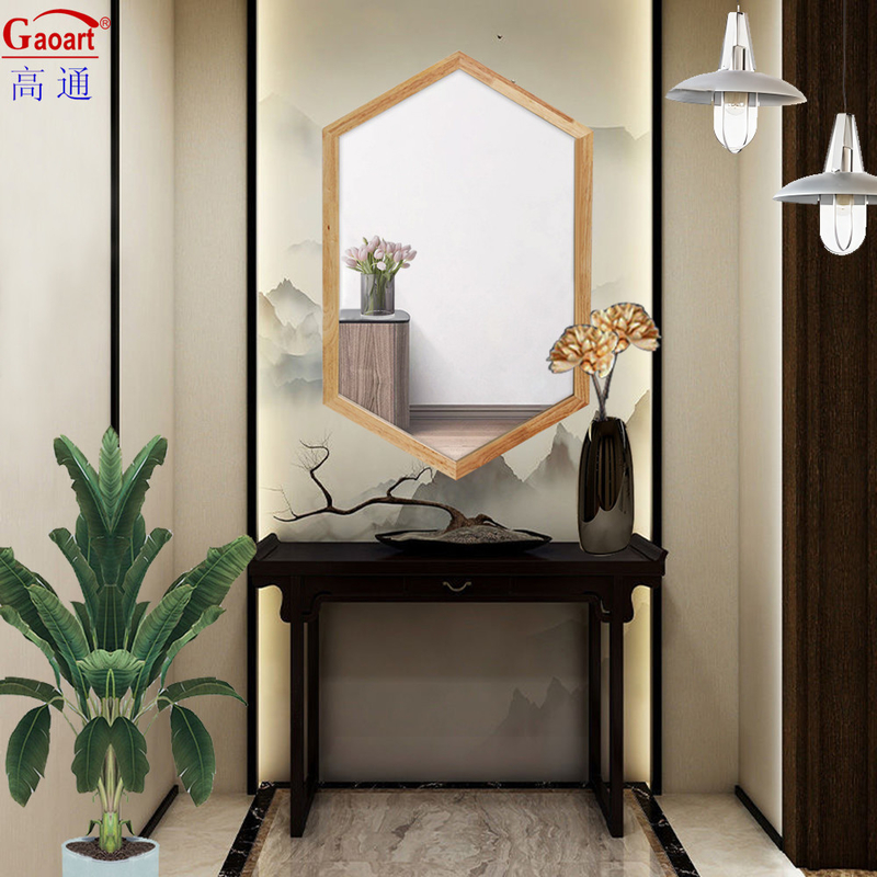 Contemporary Design Style Hout Framed Antieke Boog Wand Decor Spiegel voor woonkamer