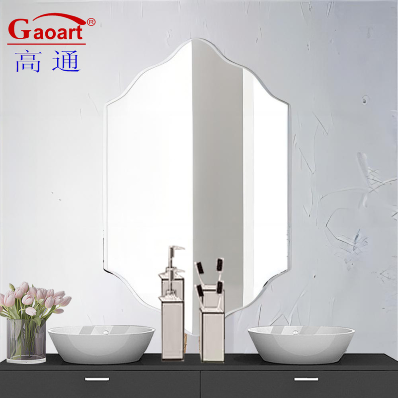 Wandmontage badkamerspiegel Modern glas schoonheid goud full make-up spiegel voor elke dag