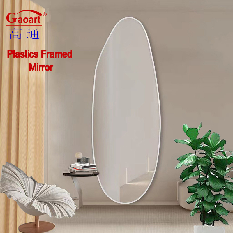 PVC raam glas spiegel wand spiegel voor slaapkamer decoratie schoonheid luxe glas