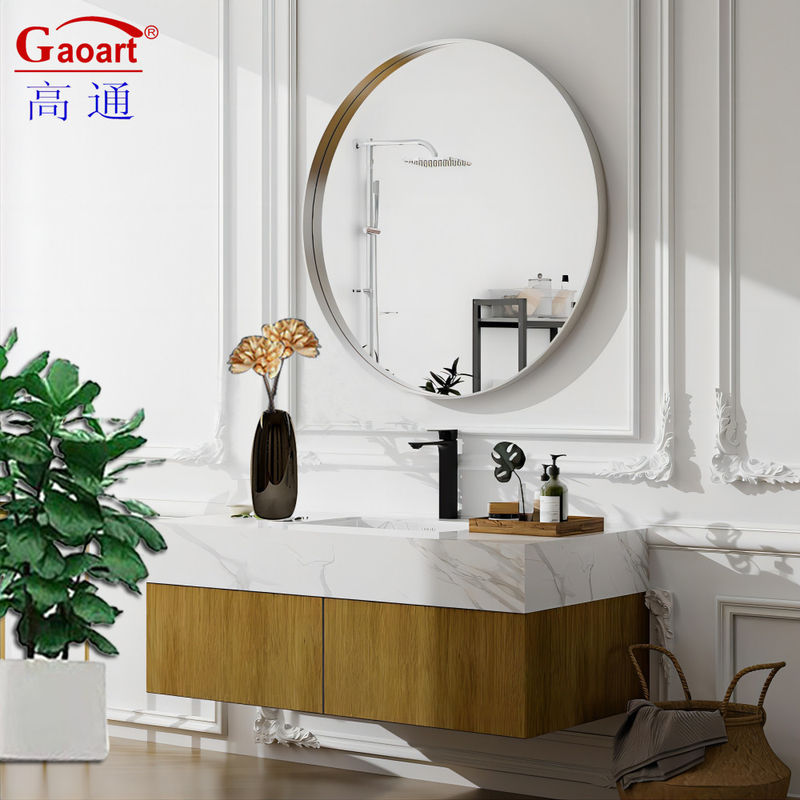 Glasspiegel Art Deco Design Stijl Ronde wand decoratie voor Top Fashion Shower Station