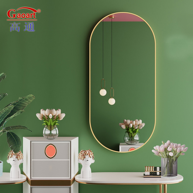 Europese stijl Aluminium legering Frame Muurspiegel voor het huis Decoratieve Stick Art Framed
