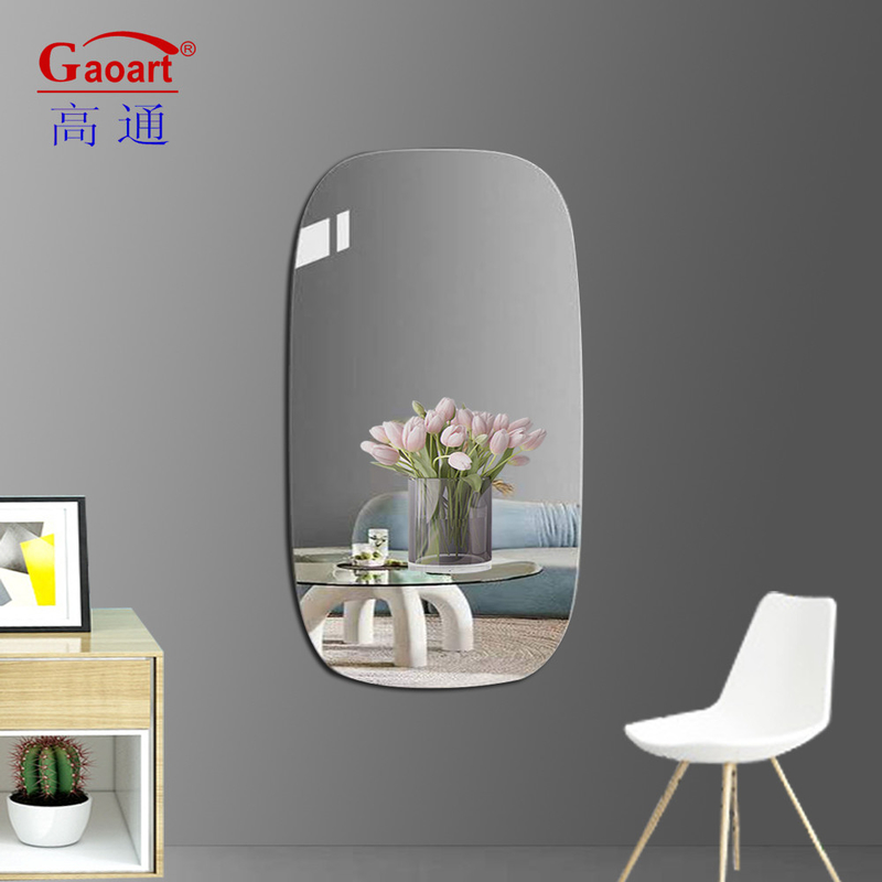 Op maat gemaakte grootte Glazen hal vollengte schoonheidssalon Badkamer Make-up Meubelen Badhuis Decor Met licht