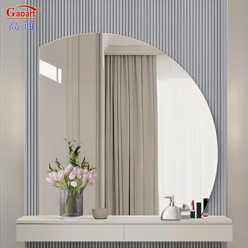Hotel Badkamer Home Decor Bevel Beveled Glas Sticker Spiegel met zilveren scheermetal