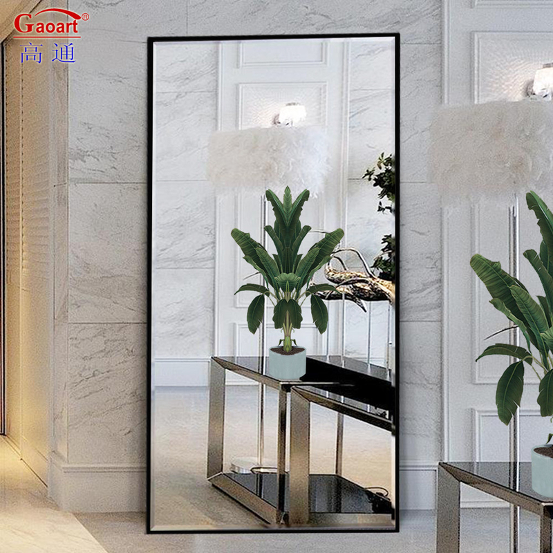 Volledige lengte dressing Golden badkamer muur hangende spiegel voor woonkamer kapsalon