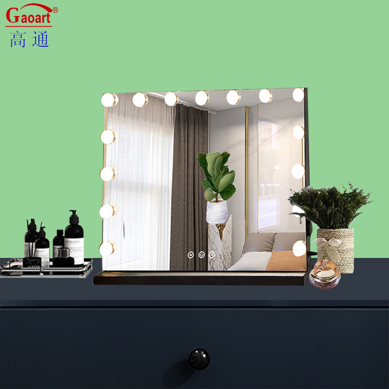 Extra LOGO Ja Grote Vanity Led Make-up In Chrome Spiegel Hollywood Met gloeilamp Spiegel