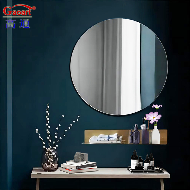 Wand Gym Zilveren Spiegel Unieke Decor Sticker voor Badkamer Hangende Decoratie Home Decor