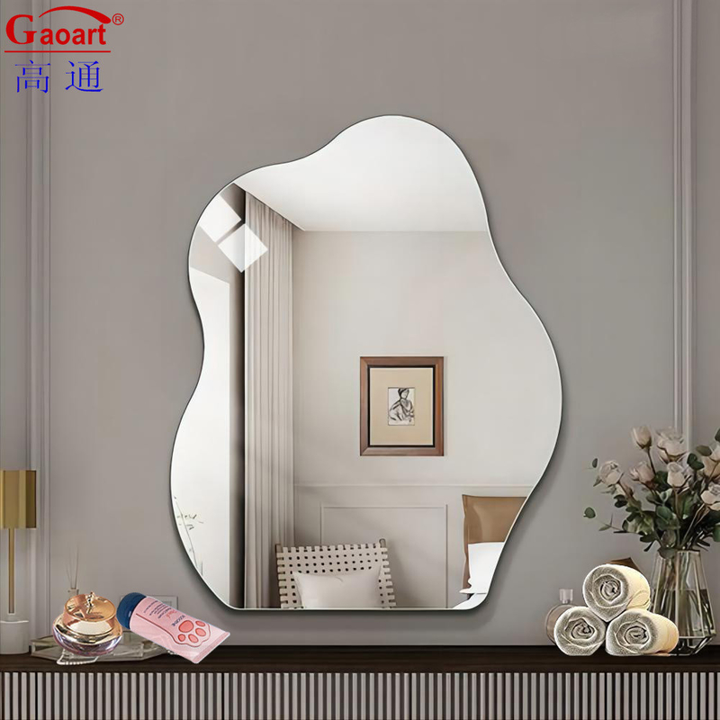 Moderne design Volle lengte wandsticker spiegel voor maat badkamer decoratie