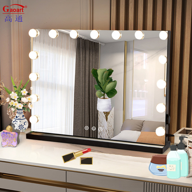 Morden Style Full Body Chorome Make-up Light Vanity Make-up Led Home Decor Hollywood Met Verlichting Spiegel