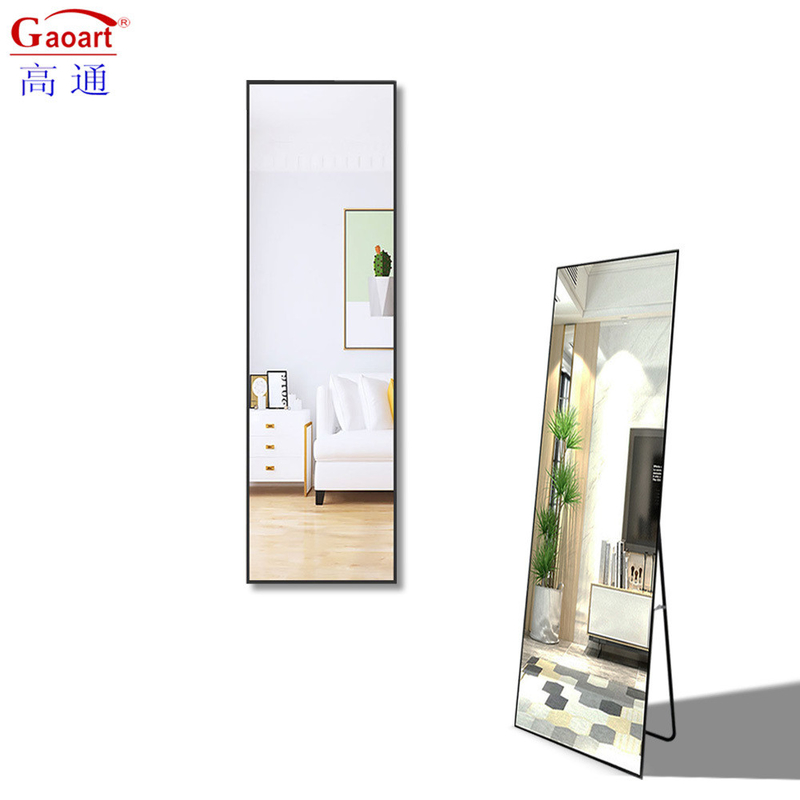 Contemporary Design Stijl Grote grootte Staande ovale wandspiegel voor slaapkamerversiering