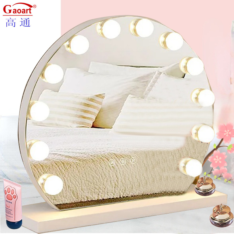 Chroom Led Lamp Home Decor Met Hollywood Spiegel Extra LOGO Ja Cosmetische Spiegel