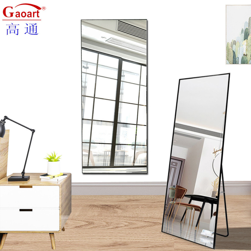 Woonkamer Moderne stijl Glas Beveled Full Length LED Dress Mirror met Float Design